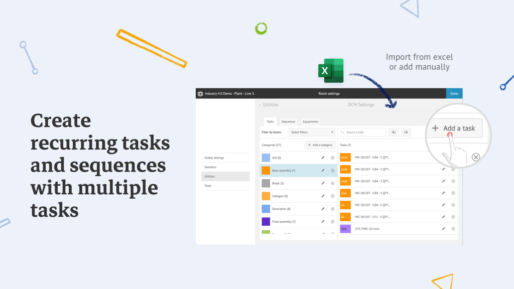 Create recurring tasks and sequences with multiple tasks