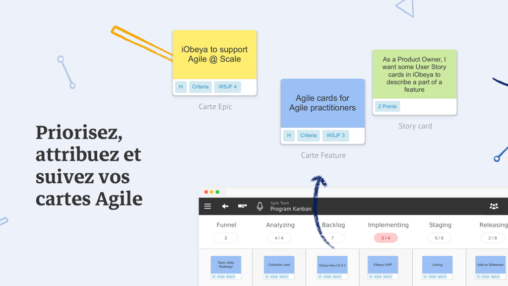 Priorisez, attribuez et suivez vos cartes Agile