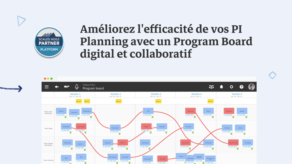 Améliorez l'efficacité de vos PI Planning avec un Program Board digital et collaboratif