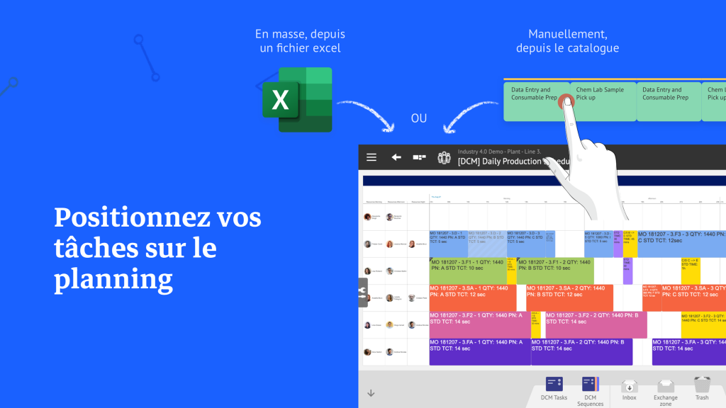 Positionnez vos tâches sur le planning