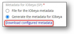 Downloading the iObeya metadata